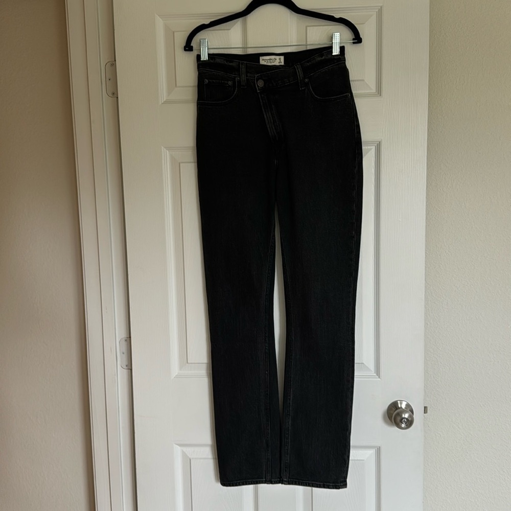 Abercrombie & Fitch Black High Rise Women Jeans - Picture 2 of 10